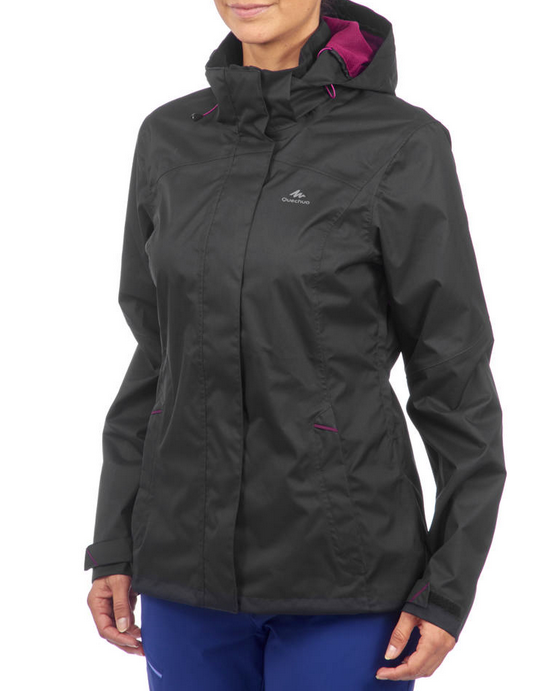 Veste de pluie impermeable pour la randonnee en montagne MH100 Femme chine