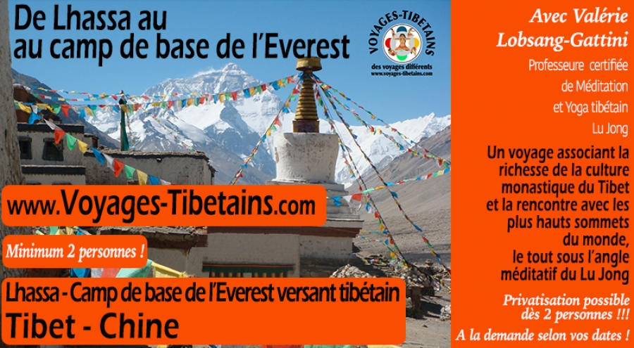 Monastères de Lhasa jusqu&#039;au Camp de base de l&#039;Everest versant tibétain - Tibet Central - 14 jours - Selon vos dates / Privatisation possible
